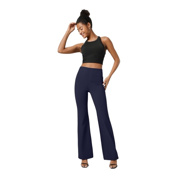 HALARA Pants - Halara Flex SculptKnit Flare Work pant, Small Reg, NWT, Dress Blues